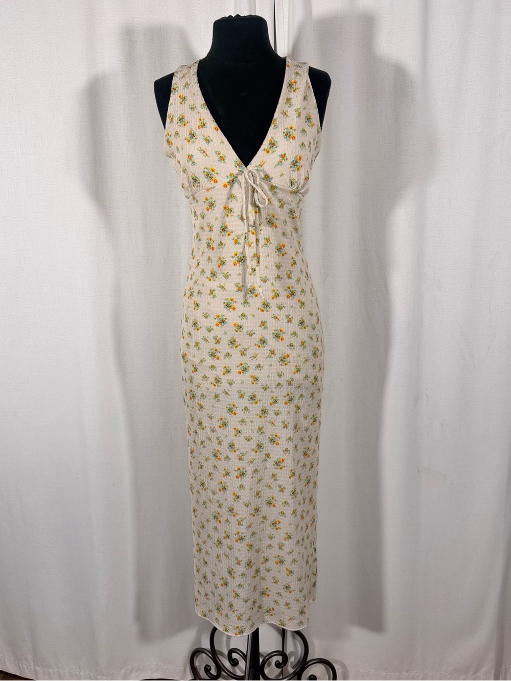 See You Monday Floral Tie-Front Dress